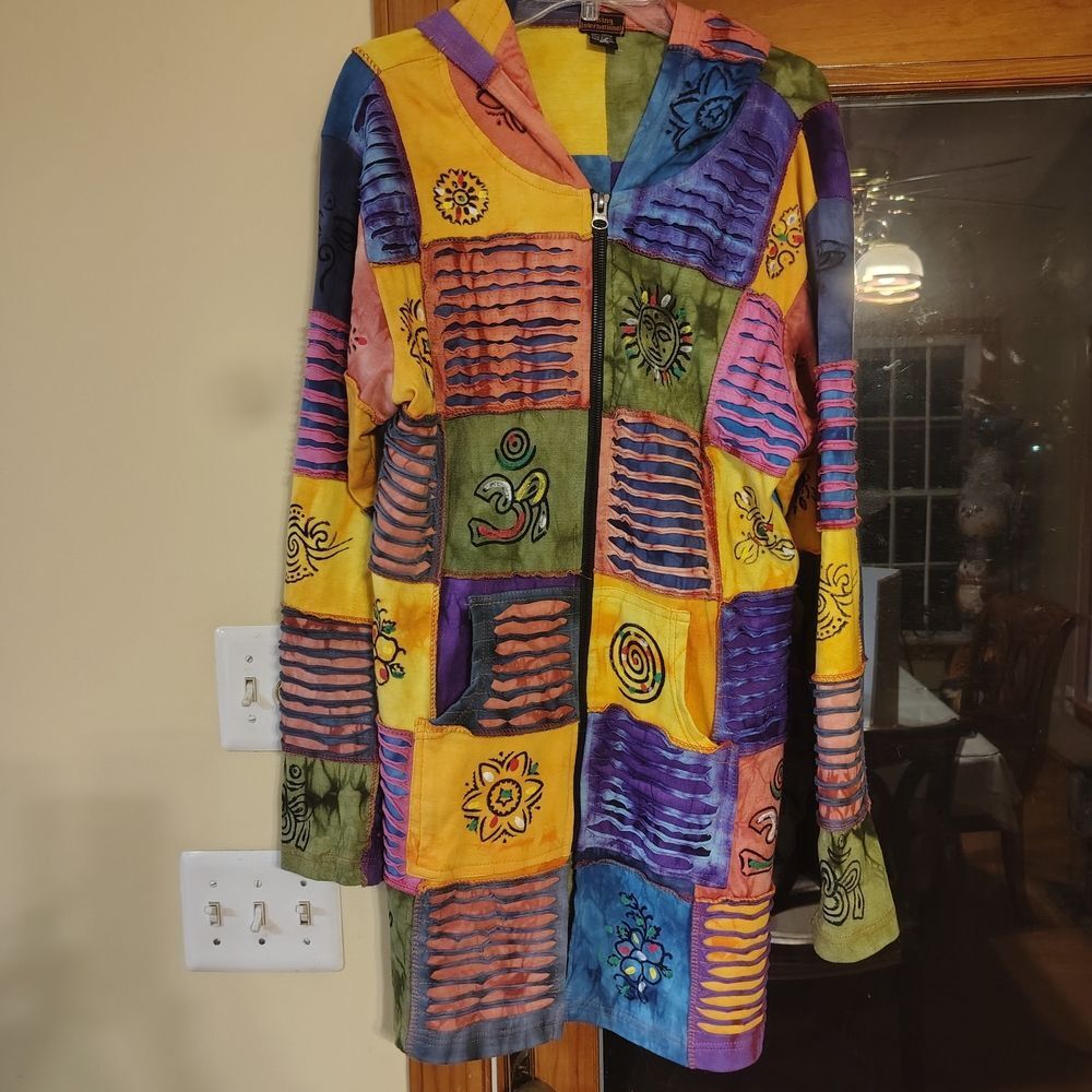 Rising International Multicolor Cotton Jacket